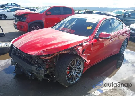 2017 Infiniti Q50 3.0T Red Sport 400 из США, поврежденный, VIN JN1FV7AP9HM850166